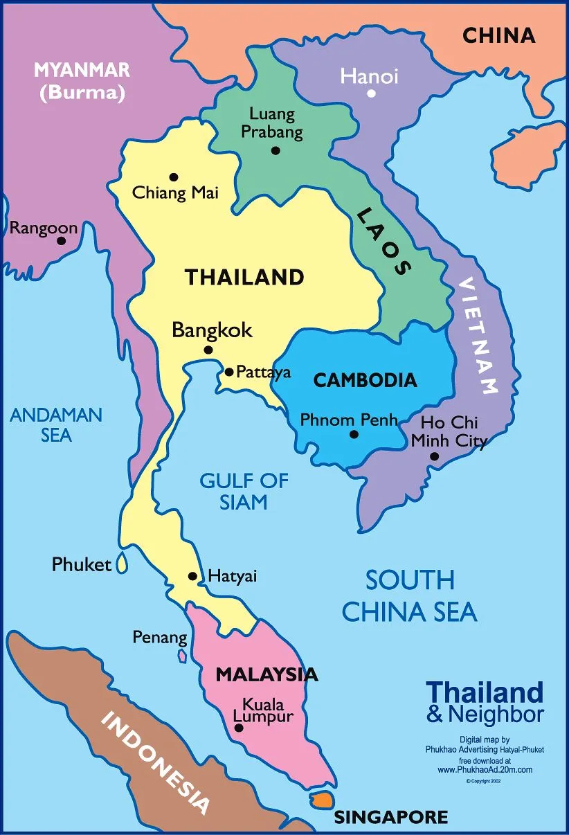 Thailand Map